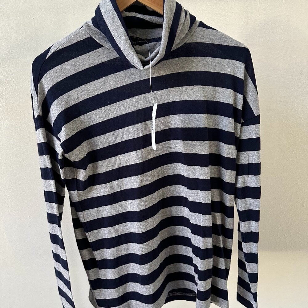 J.Crew Deck-Striped Turtleneck T-Shirt